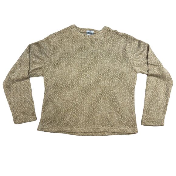 Ben Ryan Boucle Sweater Men's Large Brown Fuzzy Crew Neck Long Sleeve Pullover - Picture 1 of 5